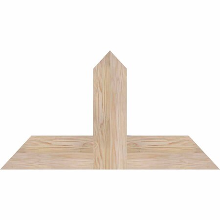 Ekena Millwork Portland Smooth Timber Gable Bracket, Douglas Fir, 36"W x 19"H x 1 1/2"D x 5 1/2"F, 13/12 Pitch GBW036X19X0206POR00SDF